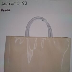 Prada Cream Tote Bag
